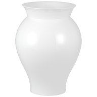 Vase, white, H 40 cm