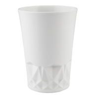 Orchideen Übertopf, Weiß, H 16,5 cm