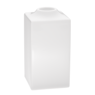 Kerzenhalter, groß, Form "MEISSEN® Cosmopolitan", Weiß, H 11 cm