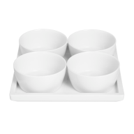 Dipschalen-Set, 5-tlg., Form "MEISSEN® Cosmopolitan", Weiß