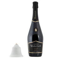 Sekt-Set Glocke, 2-tlg., Wackerbarth Pinot 0,75l, 12 % vol., Glocke mit Lebkuchenkette