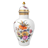 Deckelvase "FF-Blumenbukett", H 46 cm