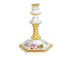 Leuchter "Frucht- und Blumenmalerei", H 13,5 cm