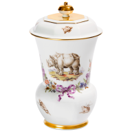 Pokal "Exotische Tiere", H 18 cm