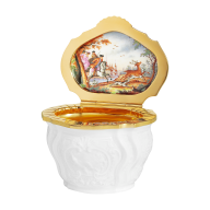 Tabatiere "Jagdszenen", Jagdmalerei nach Ridinger, H 6 cm