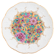 Schale "Grafische Blütenfantasie", Lim. 25, 29 cm