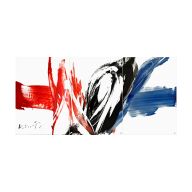 Wandbild Unikat "Spallt", 74 x 153 cm