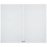 Wall picture Unique object Double Snow, Unique piece by Otto Piene, 75 x 88 cm