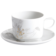 Cappuccino cup with saucer, Shape "nova", Passion flower, V 0,3 l