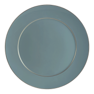 Charger Plate, Shape "No 41", "Urban Colors", petrol, gold, Ø 33 cm