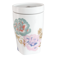 Coffee to go Becher mit Porzellandeckel, klein, Form "Nova", "Waves of spring", V 0,35 l
