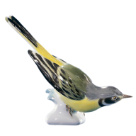 Vogel Bachstelze, Bunt staffiert, H 11 cm