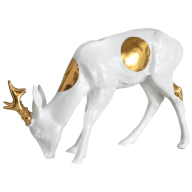 Roebuck, handpainted in Gold, H 17 cm