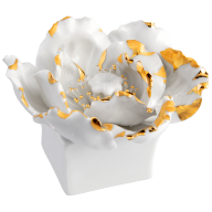 Tischblume, Mohn, Gold staffiert, H 5 cm