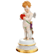 Cupid embarrassed by a broken heart, H 22,5 cm