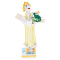 Froschkönig Märchenfiguren, Bunt und gold staffiert, H 10 cm
