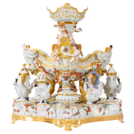 Tafelaufsatz "Schwanenservice", H 80 cm