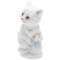 Katze Tierkind, Bunt staffiert, leicht, H 5,5 cm