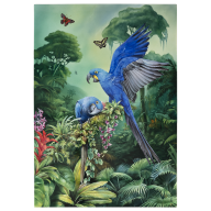 Wandbild Amazonas, Blaue Aras, Lim., 75 x 55 cm