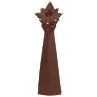 Leuchter, Gold staffiert, H 30 cm