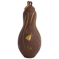 Kürbisvase Böttgersteinzeug, H 33 cm