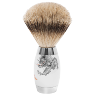 Mühle Edition Meissen, Rasierpinsel, Ming Drache mit Silvertip Fibre, H 12,8 cm 433 ED MEISSEN