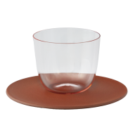 Espressotasse, LOBMEYR, "Alpha rosalin", Böttgersteinzeug, V 0,1 l