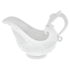 Sauciere Delphinhenkel, Form "Schwanendessin", Weiß, V 0,25 l