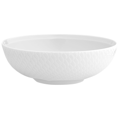 Noodle bowl, large, Shape "Waves Relief", white, Ø 20,5 cm