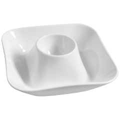 Egg Cup, Shape "nova", white, 11,5 x 11,5 cm