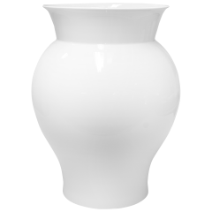 Vase, white, H 45 cm