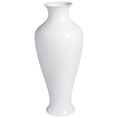 Vase, white, H 56 cm