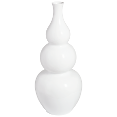 Pumpkin vase, white, H 70 cm