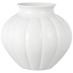 Vase, "Landscape ", mittel, Weiß, H 17 cm