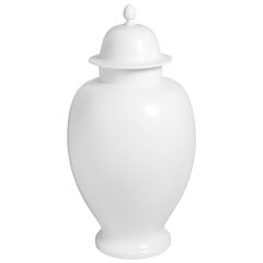 Vase, white, H 64 cm