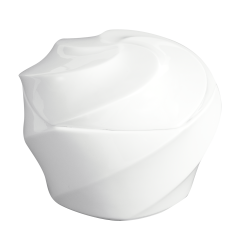 Box, "Twist", white, Ø 11 cm