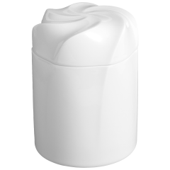 Box, "Twist", white, Ø 10 cm