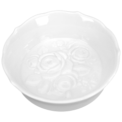 Bowl, Rose bouquet, white, Ø 8 cm