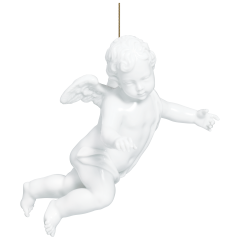 Engel, schwebend, Weiß, T 10,5 cm