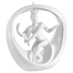 Shiva, white, H 17 cm