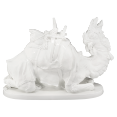 Liegendes Lastkamel, Weiß, L 49 cm