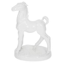Horse Foal, white, H 19 cm