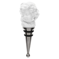 Flaschenverschluss, "MEISSEN Bottle Tops", Knabe, Weiß, H 11 cm