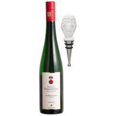 Wein-Set, 2-tlg., Schloss Proschwitz Weißburgunder 0,75 l, 12 % vol., Flaschenverschluss Dame