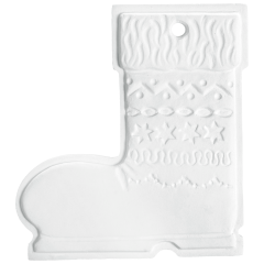 Stiefel, Weiß, bisquit, H 4,5 cm