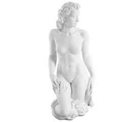 Figur "Frühling"bisquit, Weiß, Biskuit, H 50 cm