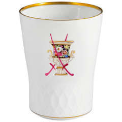 Champagnerbecher, Schwerterrelief, Schwerterjubiläum - Kratervase, H 10,5 cm