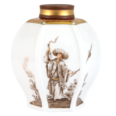 Dose "Höroldtsche Chinoiserien", Lim. 25, H 10,5 cm