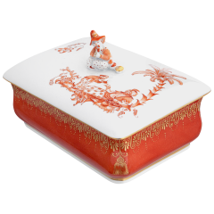 Dose, Sitzender Chinese, 15 x 10 cm