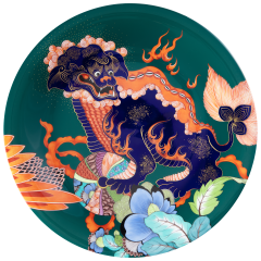 Wandteller II "Fo-Hund", Lim. 25, Ø 31 cm